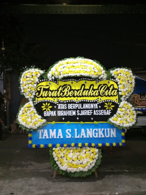 Papan Bunga Duka di Kedaung Baru